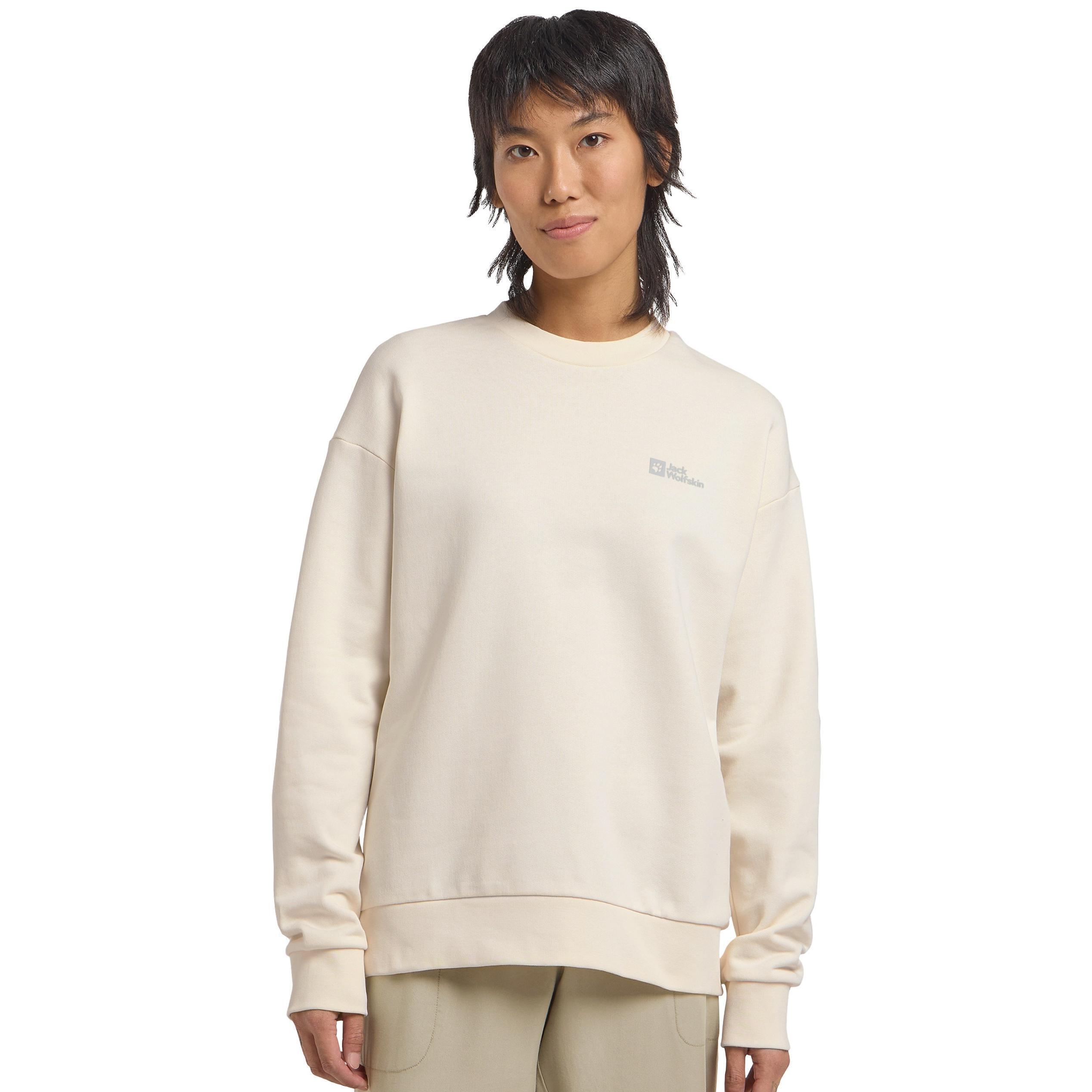Свитшот женский Jack Wolfskin Essential Crewneck W A63871_5127 XS бежевый фото 1