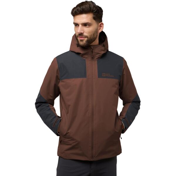 

Утепленная куртка мужская Jack Wolfskin Jasper Ins Jkt M A61872_D0107 XXL коричневая