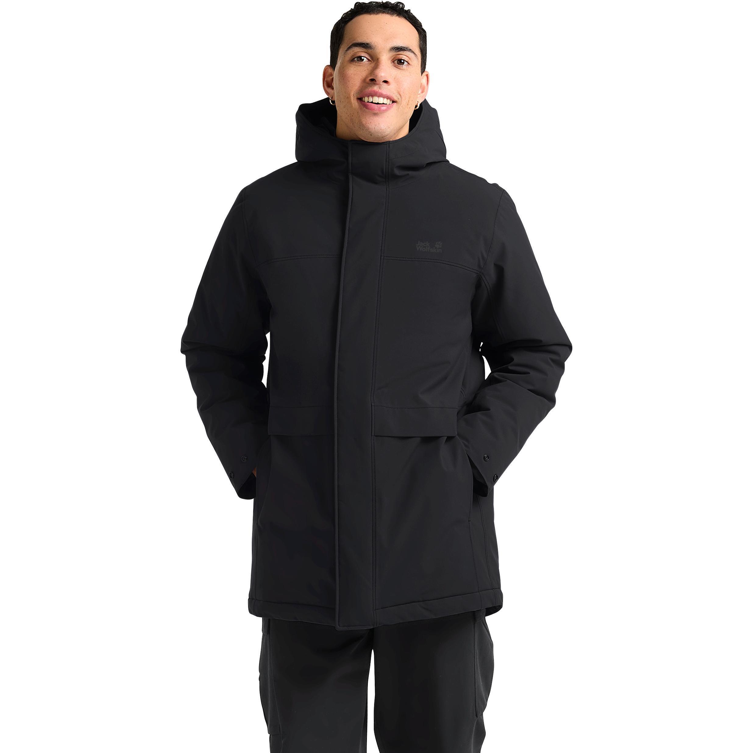 Парка мужская Jack Wolfskin Cold Camp Coat M A65022_6000 S черная фото 1