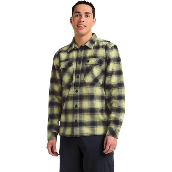 

Рубашка мужская Jack Wolfskin Baja Flannel Shirt M A65028_T0326 XL желтая/черная