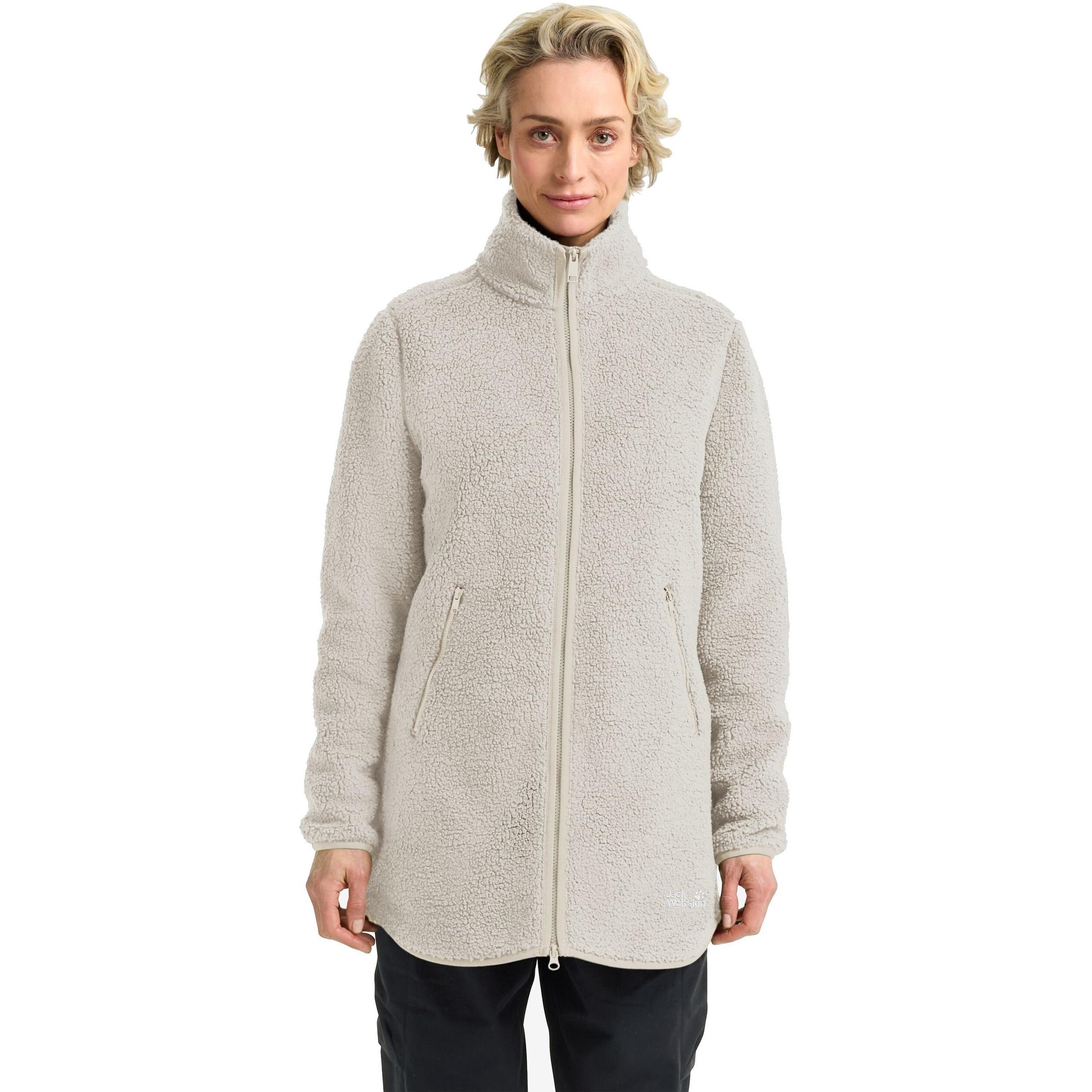 Кофта флисовая женская Jack Wolfskin High Curl Coat W A65074_A0056 XL бежевая фото 1
