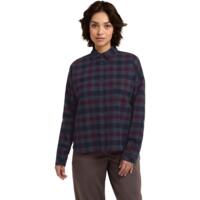 Рубашка женская Jack Wolfskin Baja Flannel Shirt W A65077_T0003 L сливовая/синяя
