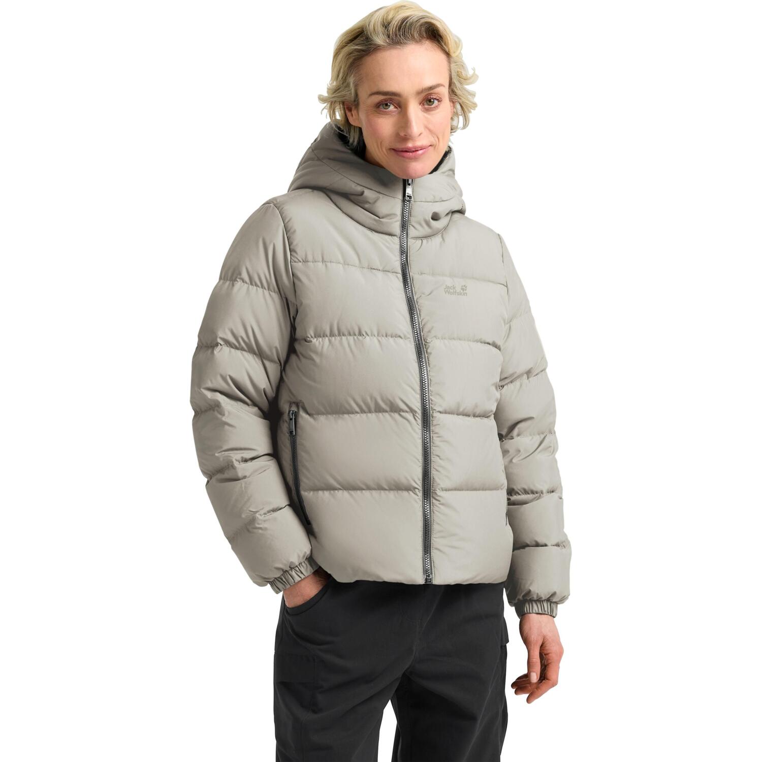 Пуховик женский Jack Wolfskin Frozen Palace Jkt W Rds A65097_A0056 S серый