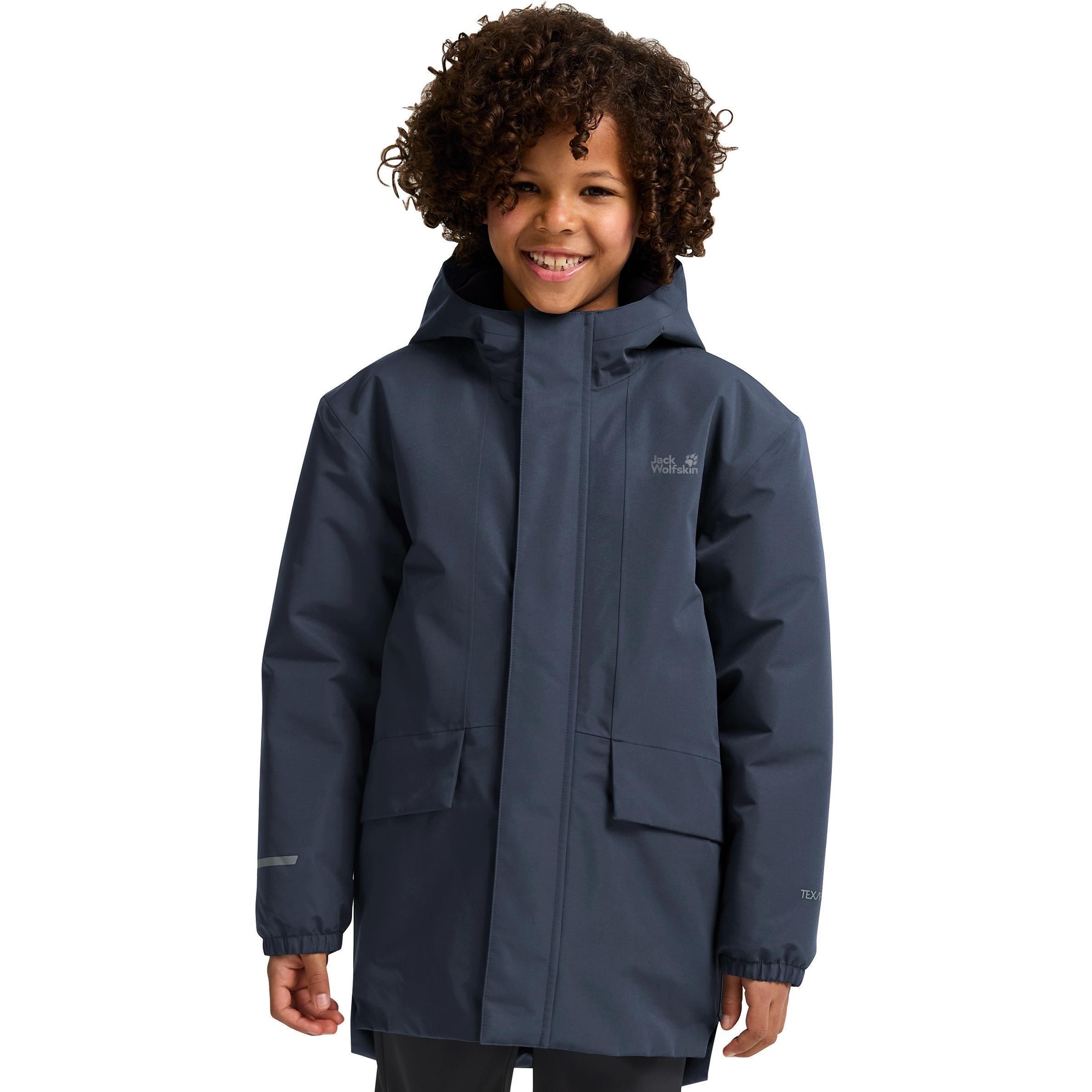 Парка демисезонная детская Jack Wolfskin Canvey Jkt Kids A65314_C0412 164 синяя фото 1