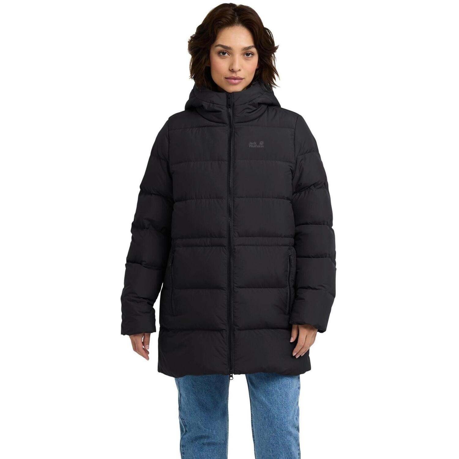 Пуховик жіночий Jack Wolfskin Frozen Palace Long Jkt W Rds A65096_6000 L чорний