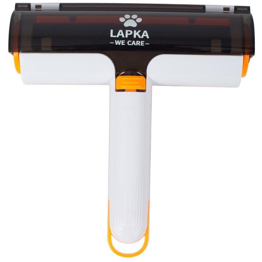 Щітка для видалення шерсті тварин з контейнером Lapka (LPK-18)фото1