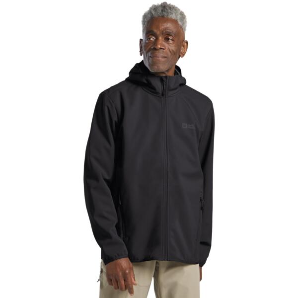 Куртка демисезонная Soft Shell мужская Jack Wolfskin Bornberg Hoody M 1307471_6000 XXXL черная