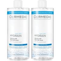 Набір міцелярна вода Dermedic Hydrain Hialuro H2O 2x500 мл