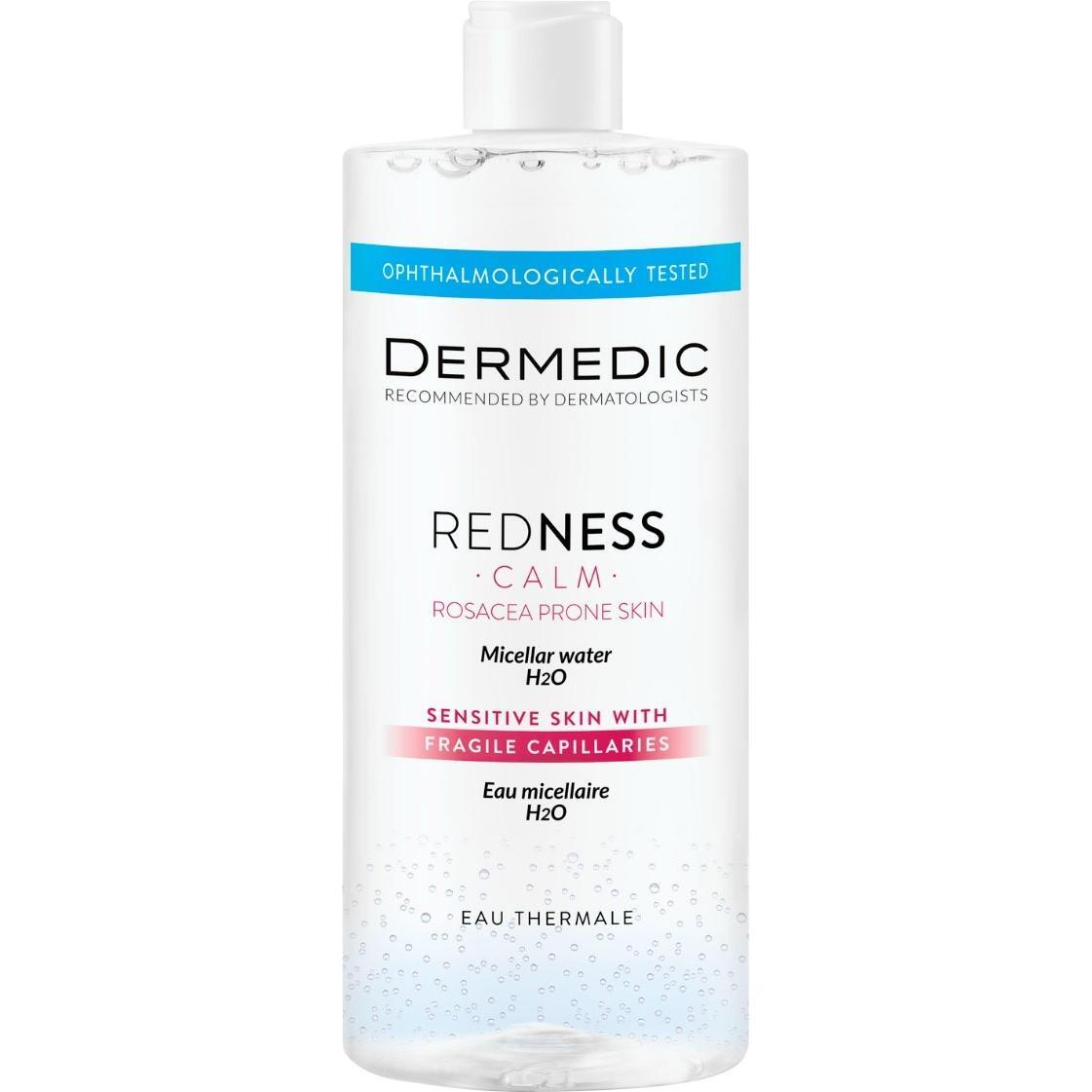 Міцелярна вода Dermedic Redness Calm для чутливої шкіри H2O 500 млфото