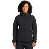 Куртка демисезонная Soft Shell женская Jack Wolfskin Windhain Hoody W 1307481_6000 S черная