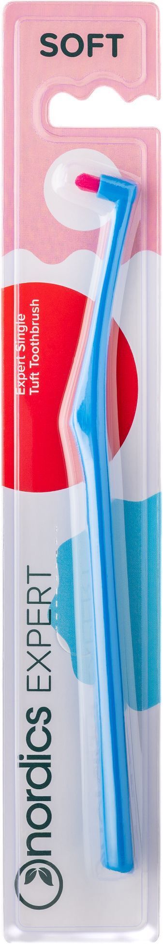 Зубна щітка монопучкова Nordics блакитнафото1