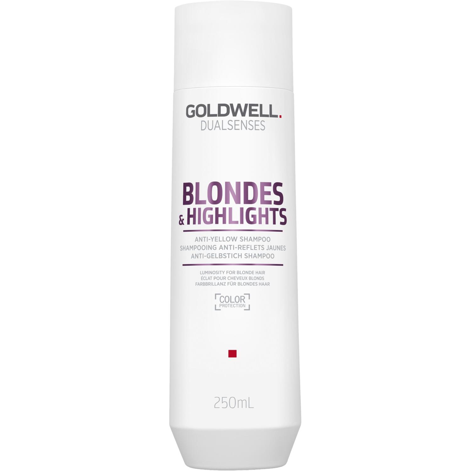 Шампунь против желтизны для осветленных волос Goldwell Dualsenses DSN Blondes&Highlights 250 мл фото 