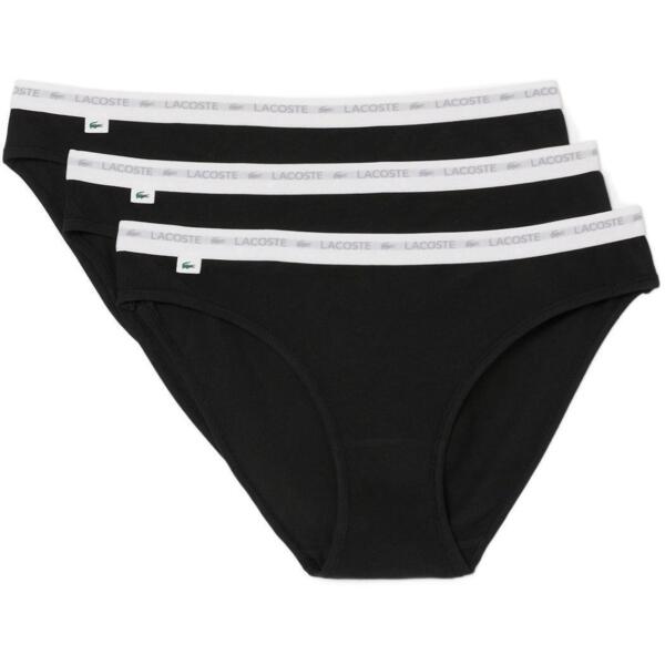 

Женские трусы-слипы Lacoste 8F1338031 S 3 шт. черный-антрацит