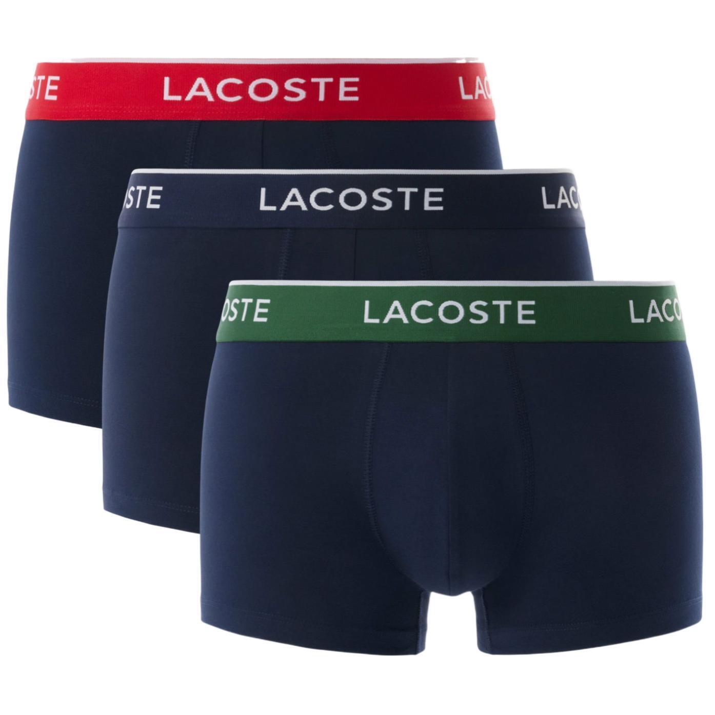 Мужские труси-боксеры Lacoste 5H1297HY0 L 3 шт. синие