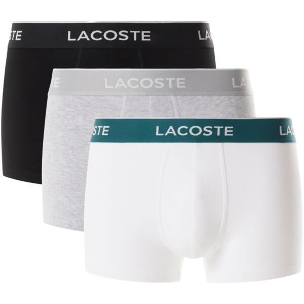 Боксери чоловічі Lacoste 5H1300NUA M 3 шт. чорний/сірий/білийфото