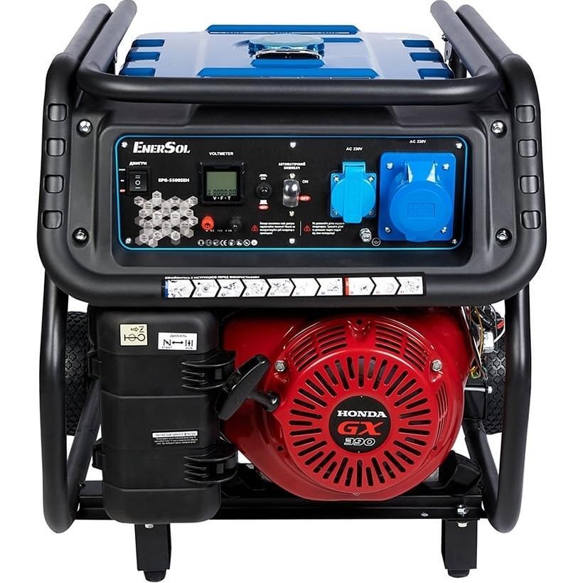 Генератор бензиновый EnerSol 230В 5.5кВт (EPG-5500SEH) фото 1