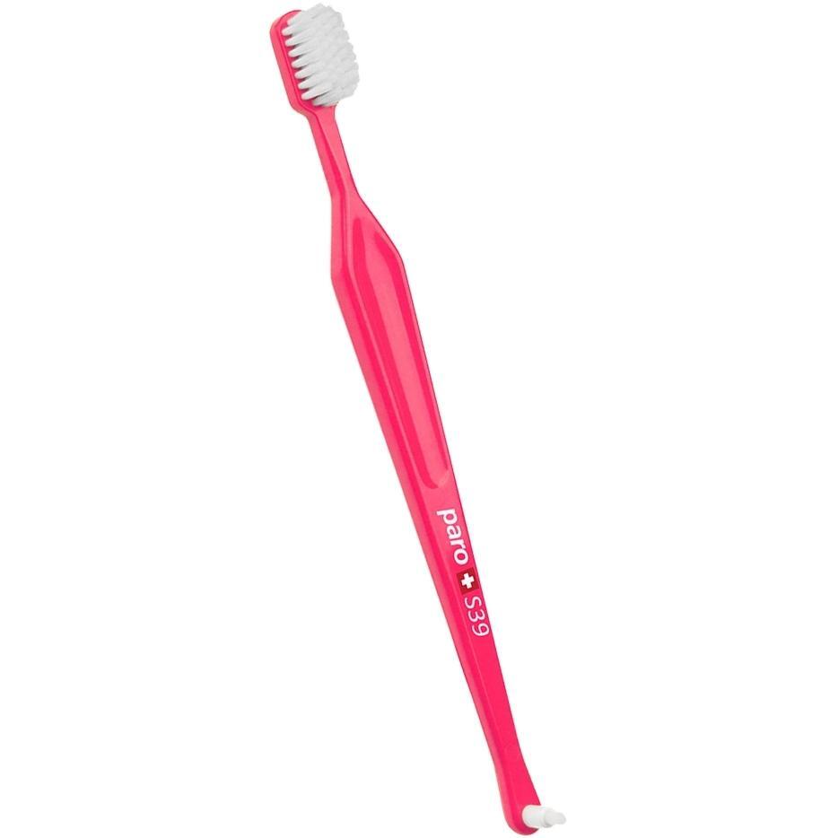 Зубна щітка Paro Toothbrush S39 монопучкова рожевафото1