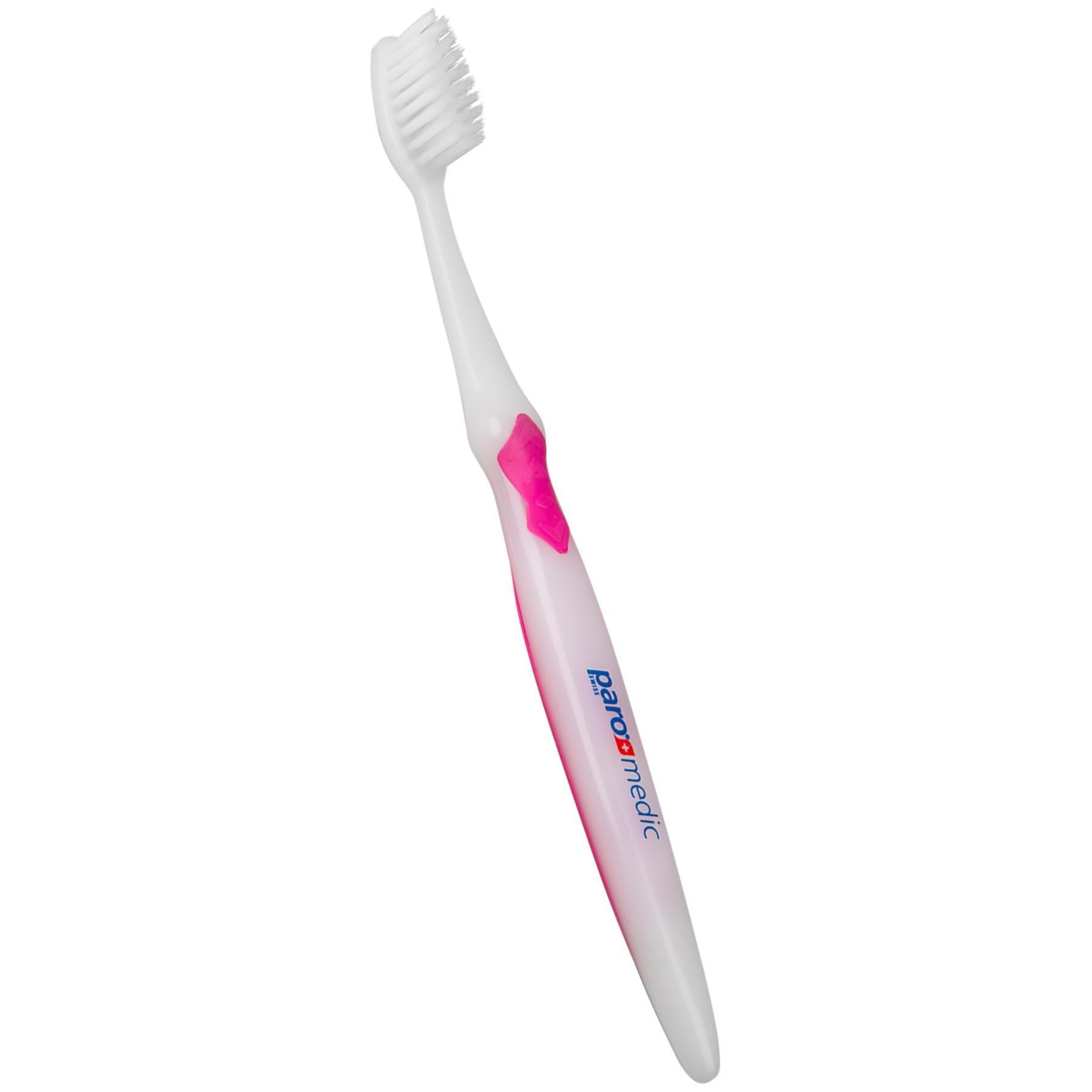 Зубная щетка Paro Toothbrush Medic розовая фото 1