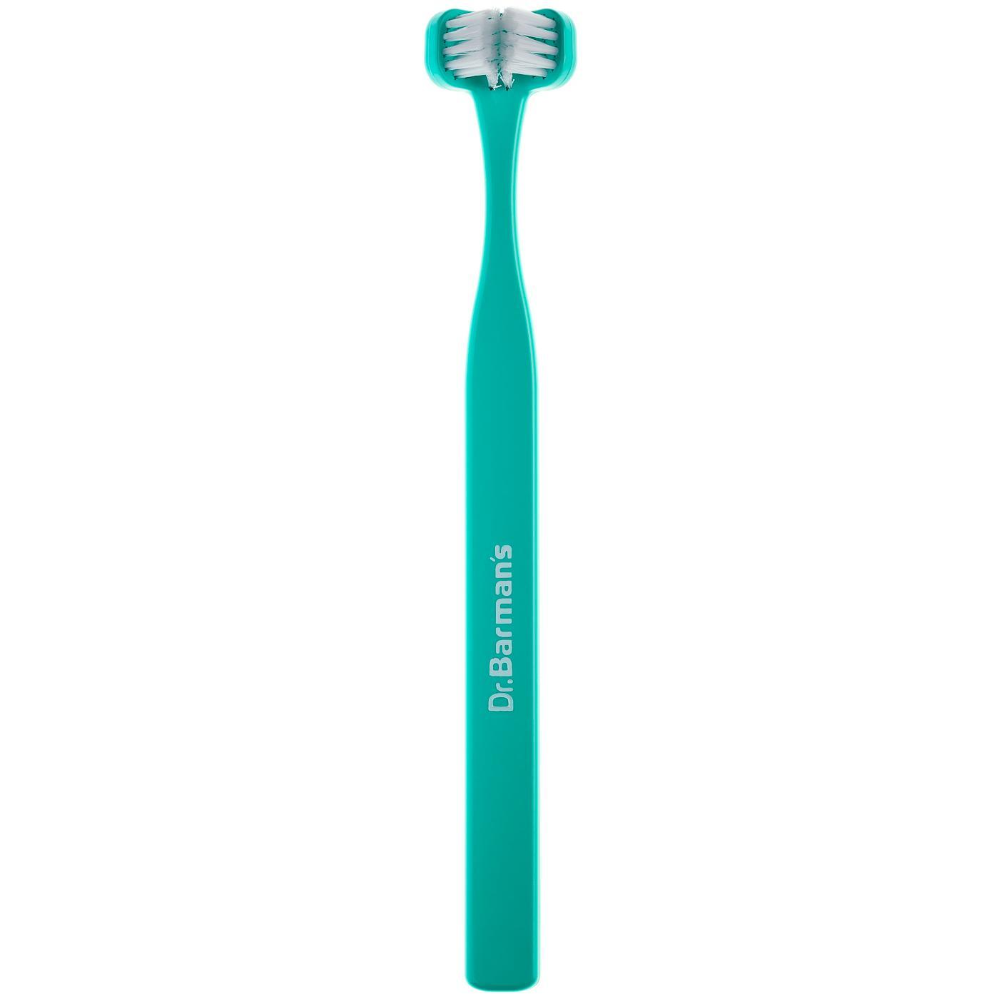 Зубная щетка Dr. Barman's Superbrush компактная бирюзовая фото 1