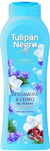 Гель для душа Tulipan Negro Floral парфюмированный Бергамот и Кедр 650 мл фото 1
