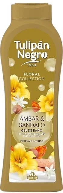 Гель для душа Tulipan Negro Floral парфюмированный Янтарь и сандал 650 мл фото 1