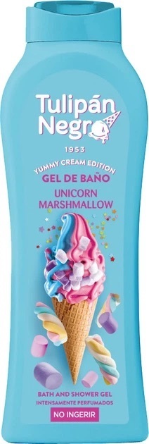 Гель для душа Tulipan Negro Yummy Cream Зефирный единорог 650 мл фото 1