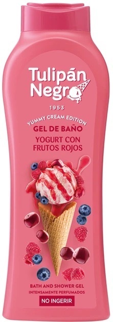 Гель для душа Tulipan Negro Yummy Cream Ягодный йогурт 650 мл фото 1