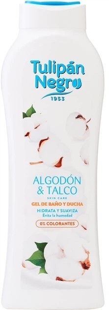 Гель для душа Tulipan Negro Хлопок и тальк 650 мл фото 1