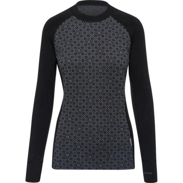 

Нательное белье женское Thermowave Merino Snowfall 21FLOW422-972 M черное/серое