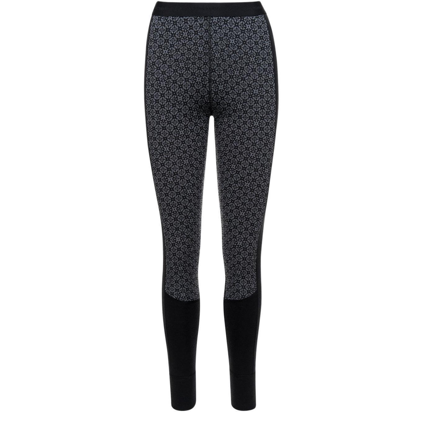 Термоштаны женские Thermowave Merino Snowfall 21FLOW752-972 S черно/серые фото 1