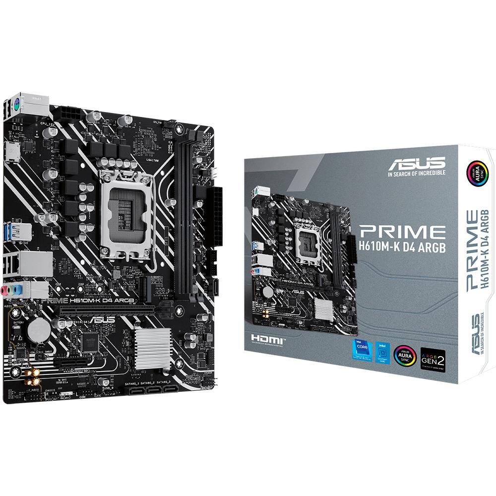 Материнcкая плата ASUS PRIME H610M-K D4 ARGB (90MB1HN0-M0EAY0) фото 1