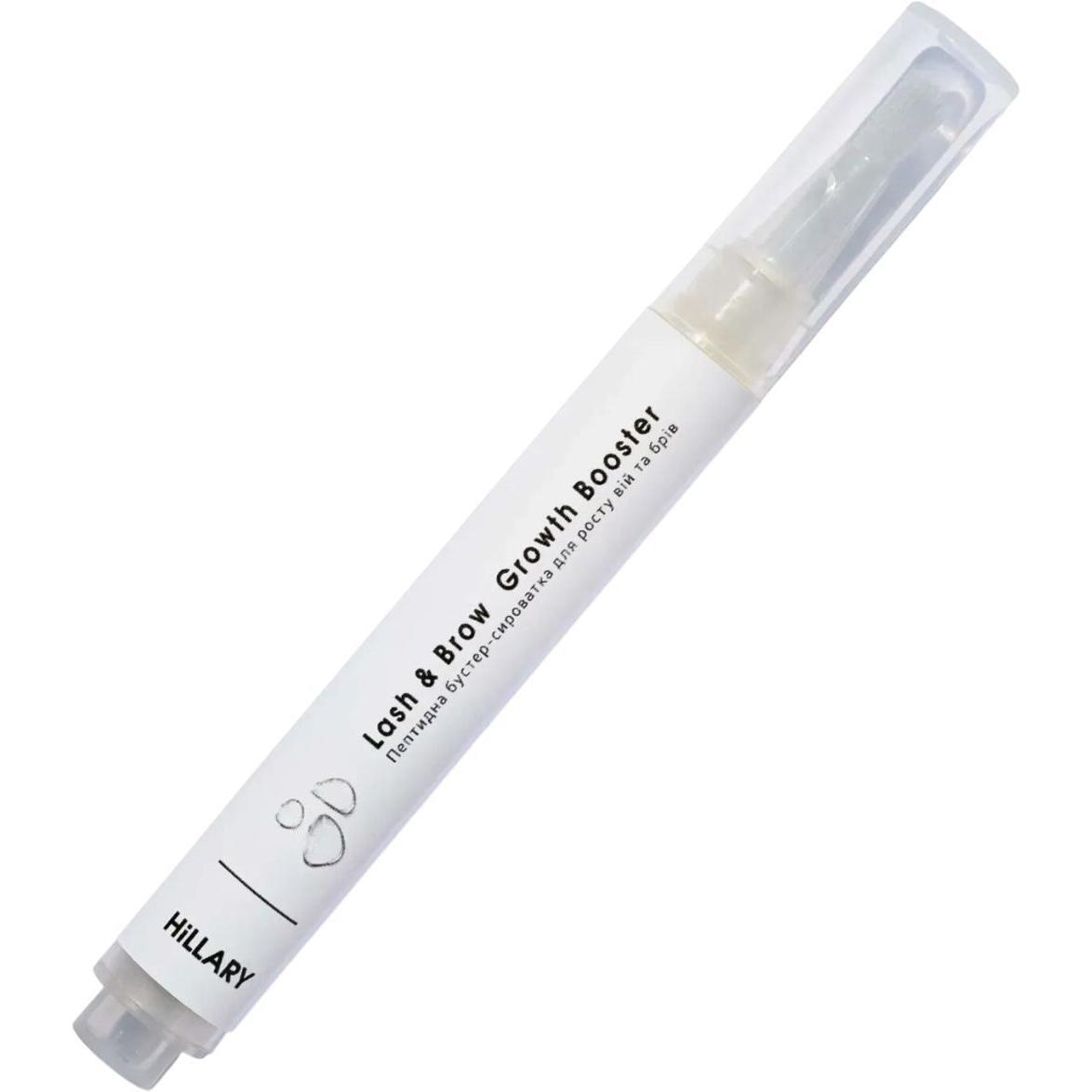 Бустер-сироватка пептидна Hillary Lash&Brow Growth Booster для росту вій та брів 3 млфото1