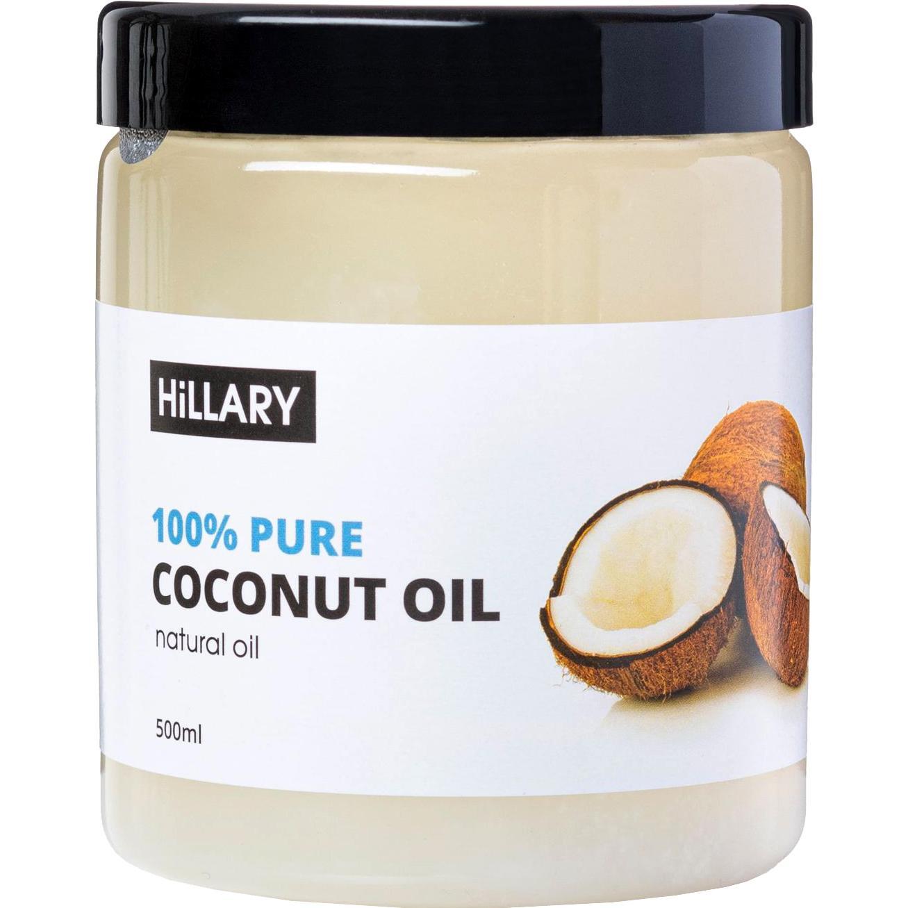 Рафінована кокосова олія Hillary 100% Pure Coconut Oil 500 млфото1