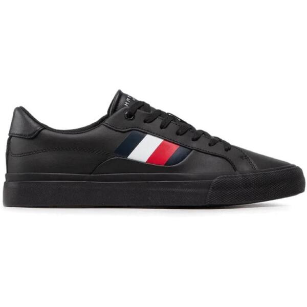 Кеды мужские Tommy Hilfiger Vulcanized Sneaker Laceup Aop Co FM0FM04140-BDS 45 черные фото 