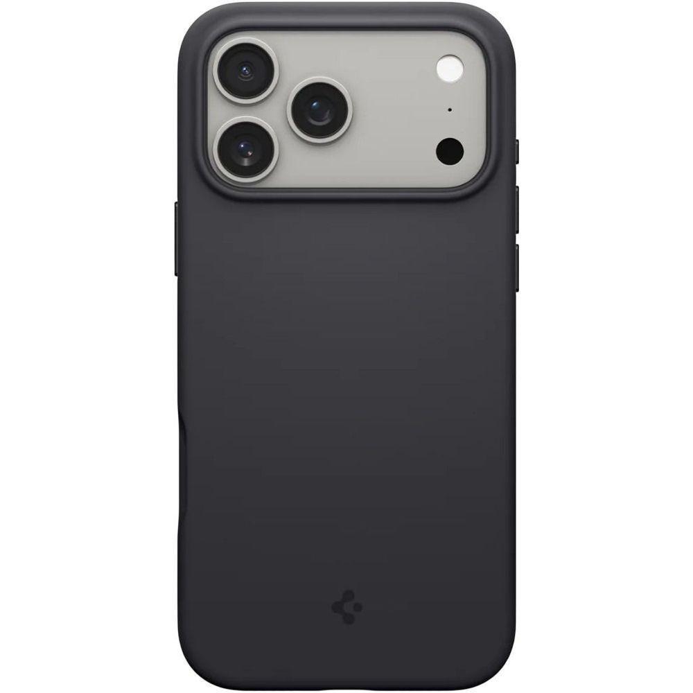 Чохол Spigen для Apple iPhone 17 Pro, Silicone Fit MagFit, Black (ACS10335)фото1