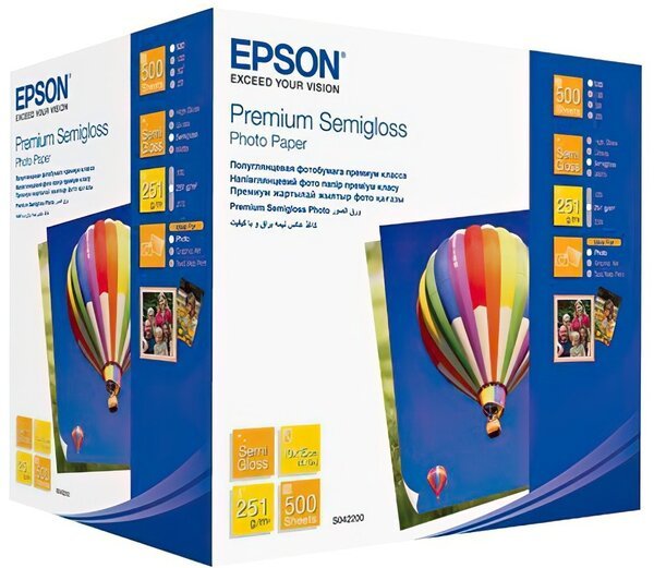 Акція на Фотобумага 10*15 EPSON Premium Semiglossy Photo Paper, 500л. (C13S042200) від MOYO