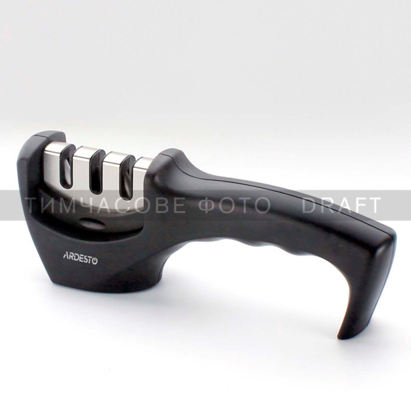 

Точилка для ножей Ardesto Gemini, 20.5x5.5x7.5см, вольфрамовый сплав, черный (AR1920BS)