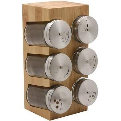 Набір ємностей для спецій на підставці ARDESTO Midori, 7 предметів, 80мл, 10.7х10х20см (AR1406B)фото1