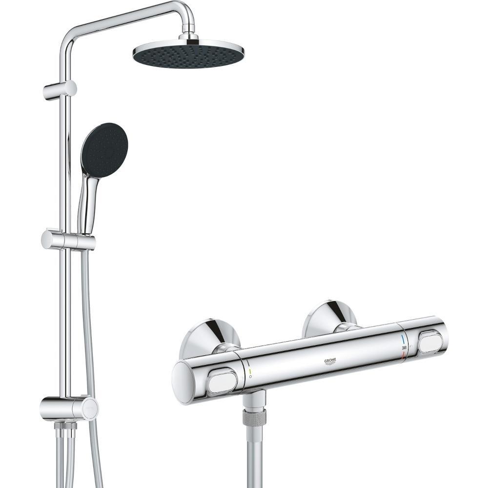 Комплект для душа с термостатом Grohe QuickFix Precision Flow&Vitalio Start System 200 (UA202908TR) фото 1