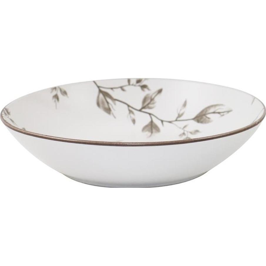 Тарілка супова ARDESTO Asti, 790мл, 20.2см, біло-бежевий (AR1420AB)фото1