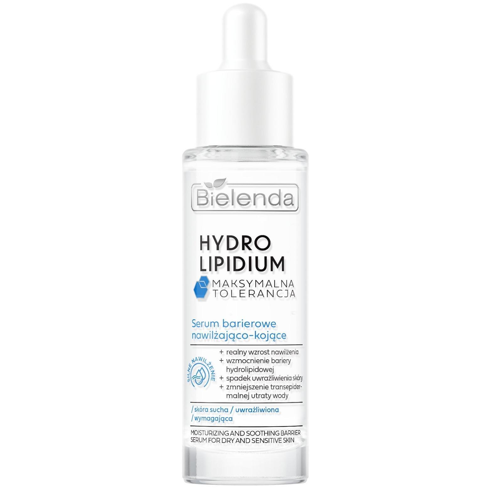 Сыворотка барьерная Bielenda Hydro Lipidium Maximum Tolerance увлажняющая и успокаивающая 30 мл фото 1