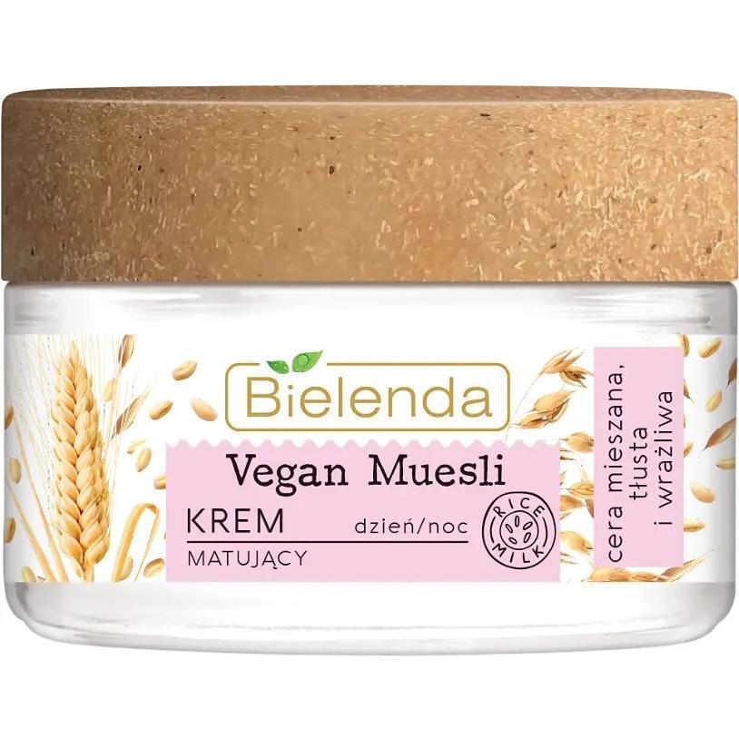 Крем для лица матовый Bielenda Vegan Muesli овес + пшеница + рисовое молоко 50 мл фото 