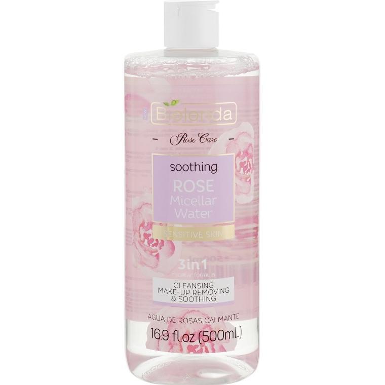 Мицеллярная вода 3в1 Bielenda Rose Care 500 мл фото 1