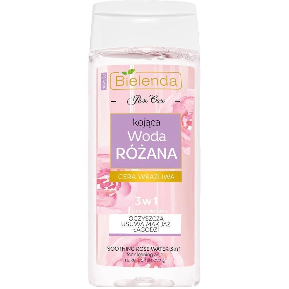 Розовая вода 3в1 Bielenda Rose Care успокаивающая 200 мл фото 1
