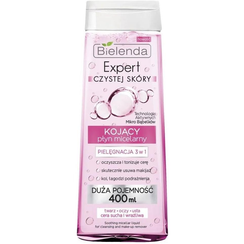 Міцелярна вода 3в1 Bielenda Clean Skin Expert заспокійлива 400 млфото1