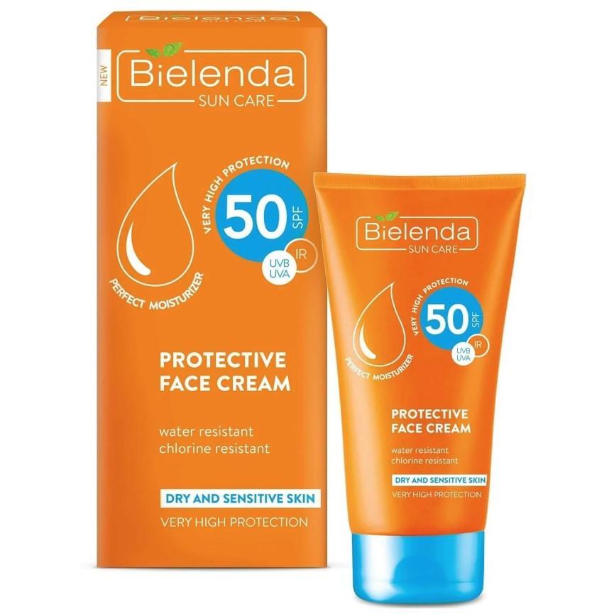 Крем для лица Bielenda Sun Care SPF50 для сухой и чувствительной кожи с высокой степенью защиты 50 мл фото 