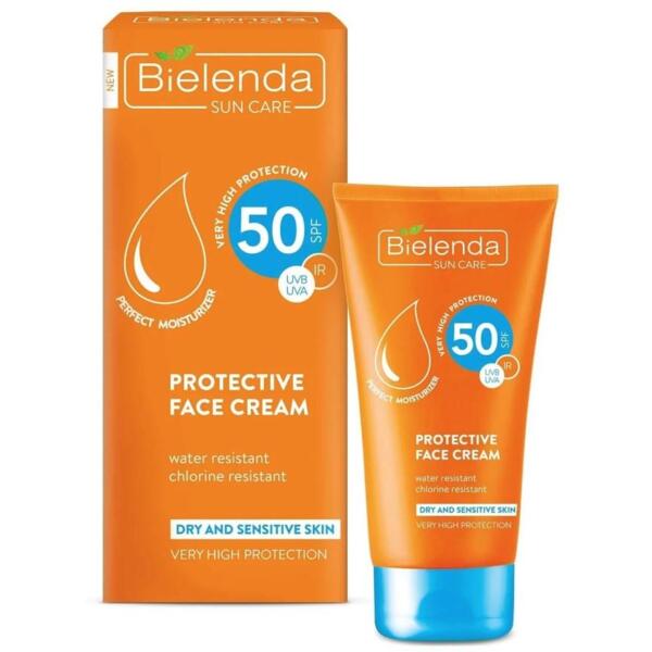 Крем для лица Bielenda Sun Care SPF50 для сухой и чувствительной кожи с высокой степенью защиты 50 мл