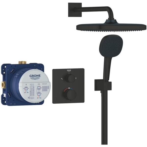 

Душевая система Grohe QuickFix Precision Vitalio Comfort 250, черный (348822430)