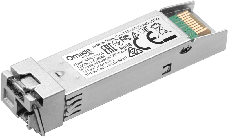 Трансивер SFP TP-LINK Omada SM321B 1x1000BaseBX, SM, WDM, 20km LC (ISM321B-20)фото1