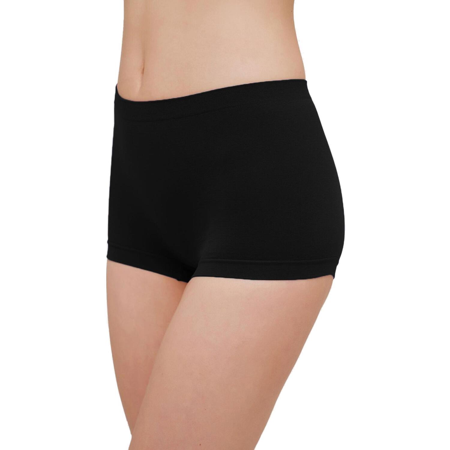 Трусы-шортики бесшовные женские Giulia Boxer Briefs L/XL черные